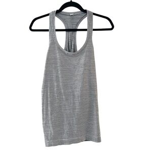 Lululemon Swiftly Tech Racerback Tank Top Black White Stripe 10
